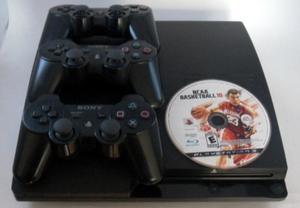 Consola play station 3 ps3, bluray, 160gb, 3 controles un