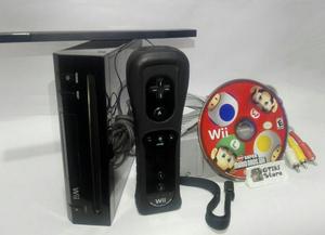 Nintendo Wii Negra con New Super Mario