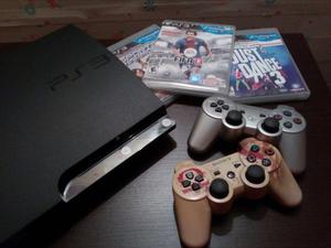 Playstation 3 como nuevo Con 2 Controles Inalambrico, 2Move,