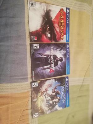 se cambian 3 juegos de ps4