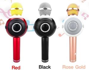 Micrófono Parlante Karaoke Bluetooth Luces Usb Microsd