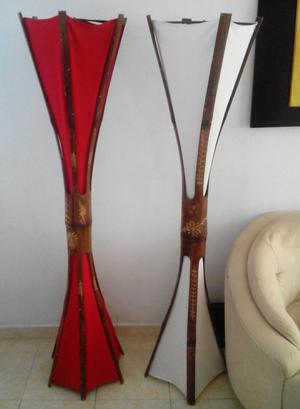 Dos Lámparas en Bambú