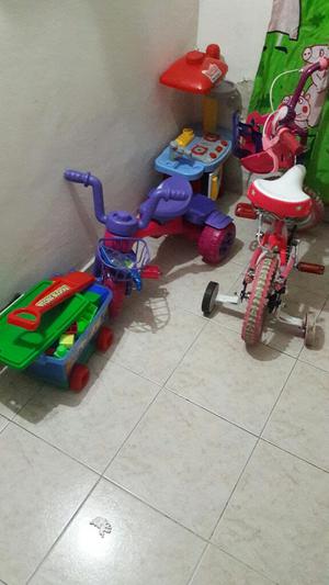 Bicicleta Y Triciclo para Niña
