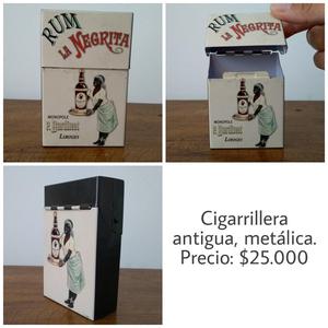 Cigarrillera Metálica Antigua