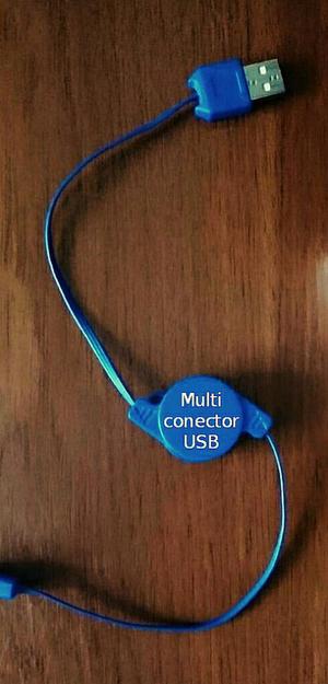 Cable datos USB Multiconector IPHONE ANDROID