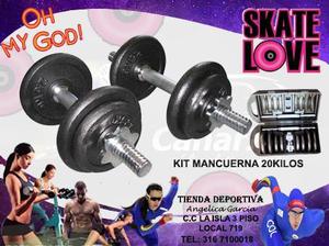 Kit de Mancuernas 40 Libras Sport Fitnes