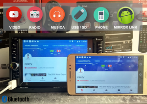 Radio 2 DIN Android Mirror Link