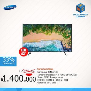 TV Samsung 43 Pulgadas Smart 4K
