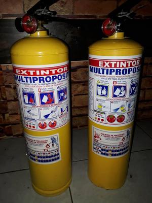 4 extintores multiproposito de 10 lb