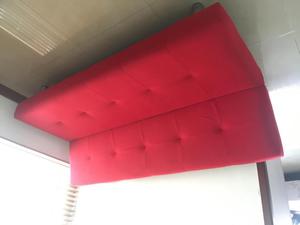 sofa cama rojo
