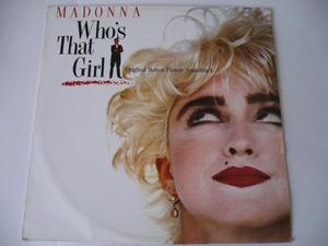 Madonna Who's that girl LP Vinilo Disco Acetato