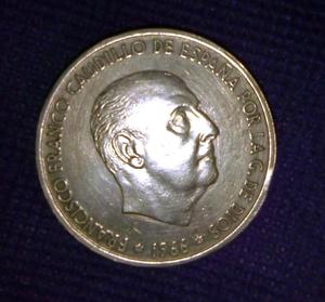 Moneda 100 pesetas en plata  España