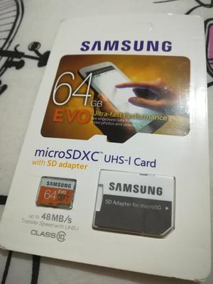 Memoria Sd Samsung 64 Gb Nueva