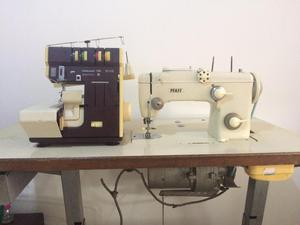 Maquina de coser PFAFF 260 y Fileteadora Hobbylook 795