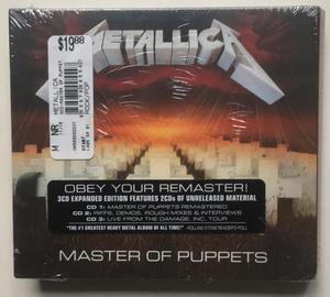Metallica Master of Puppets 3cds nuevo