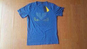 Camiseta Fendi Monster azul talla L
