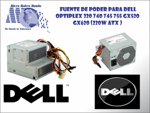 FUENTE DE PODER para DELL OptiPlex  GX520