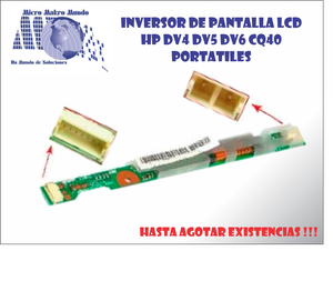 INVERSOR DE PANTALLA LCD HP DV4 DV5 DV6 CQ40 PORTATILES