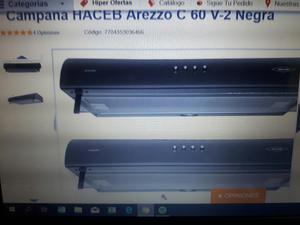 Campana Haceb Arezzo C 60 V2 Negra