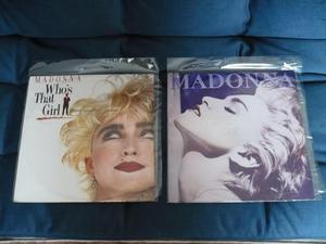 Dos LPs Madonna True Blue Who's that girl vinilo disco