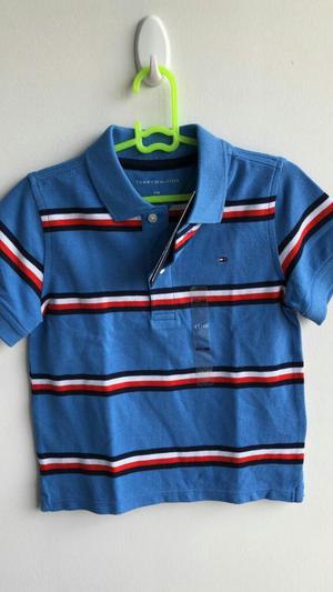 Camiseta de Rayas Tommy Nueva Talla 4t