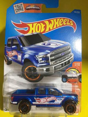 FORD F HOTWHEELS MODELO A ESCALA 1/64 AZUL TRUCK