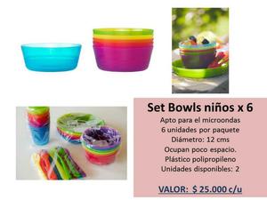 Ikea Set Bowls para Niños