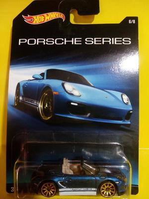 Porsche Boxter Spyder Hotwheels Mattel Diecast Azul blister