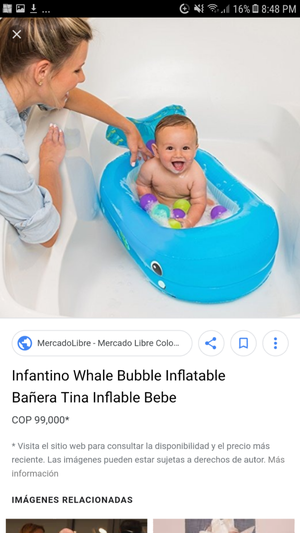 Tina inflable infantino bogota