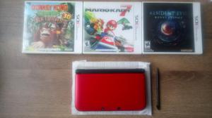 Nintendo 3ds Xl Rojo con Juegos