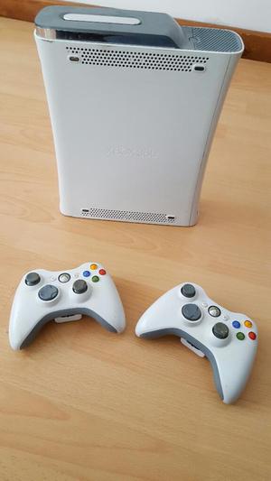 Xbox 360 Blanca Dos Controles