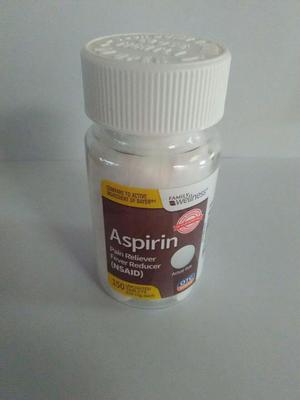 Aspirin 150 tabletas de 325mg, importadas