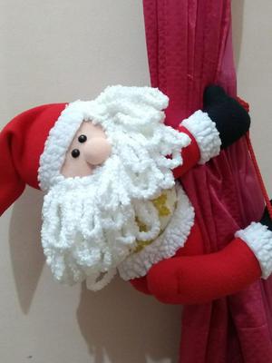 Muñeco de Navidad "cortinero"
