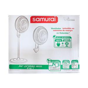 Ventilador Samurai Air Protec 2 En 1 Negro Eco Energy