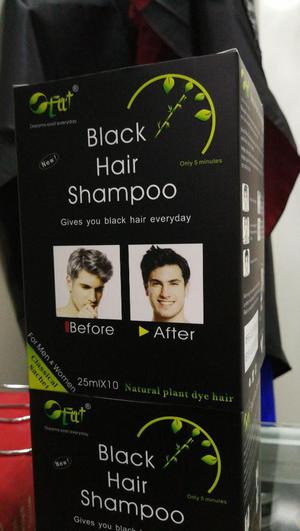 Black Hair Shampo Intensificador de Barba CubreCanas en
