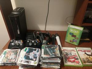 Xbox 360 Elite Accesorios Juegos Y Mic