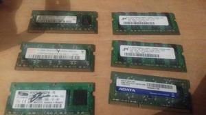 Memorias DDR2 de 1gb usadas, precio fijo.