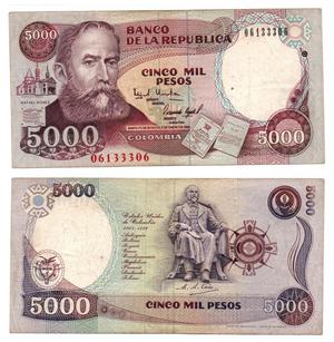 COLOMBIA.  PESOS.  DE ENVIO