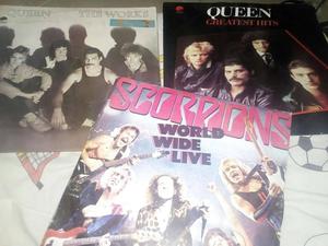 Lps de Queen y Scorpions