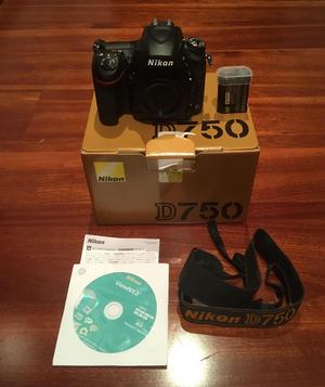 Camara Nikon D750 Fullframe Video Full Hd solo Cuerpo