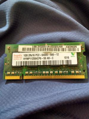 Memoria Ram Ddr2 de 1gb en 