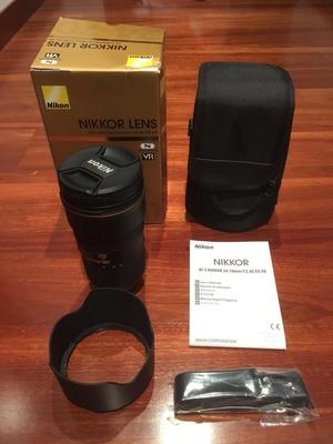Nikon Afs Nikkor mm F/2.8e Ed Vr Lente Teleobjetivo