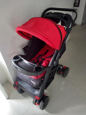 Coche Rojo con Porta Bebe