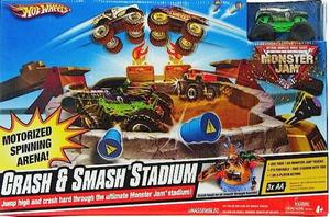 NUEVA Hot Wheels Crash Smash Stadium Monster Jam Set Toy
