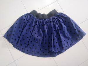 Falda Azul Peca Negra de Childrens place
