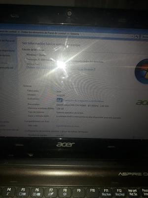 Vendo Mini Laptop Acer One, Operativa