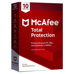 Antivirus McAfee Total Protection para 10 Dispositivos