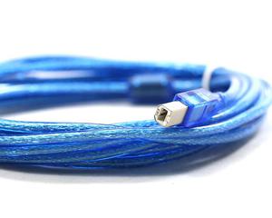 Cable Para Impresoras Azul Blindado Usb 2.0 5metros