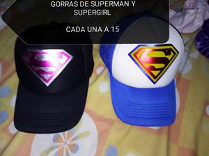 Gorras de Superman Y Supergirl