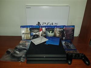 Ps4 Pro 1 Tera con 8 Juegos Fisicos